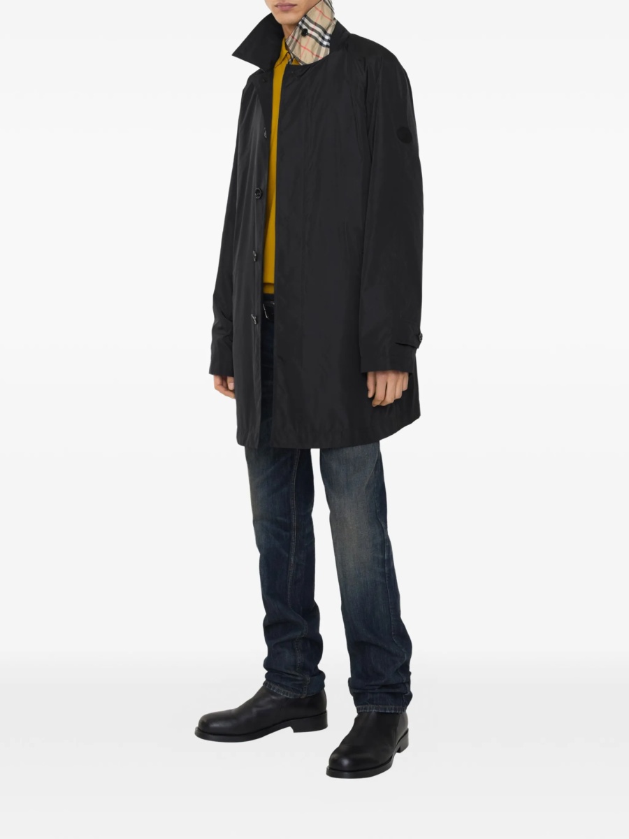 Palton Burberry negru din poliamida - Img 2