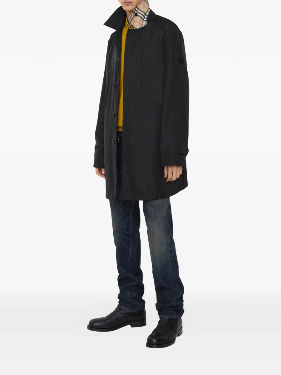 Palton Burberry negru din poliamida - Img 2