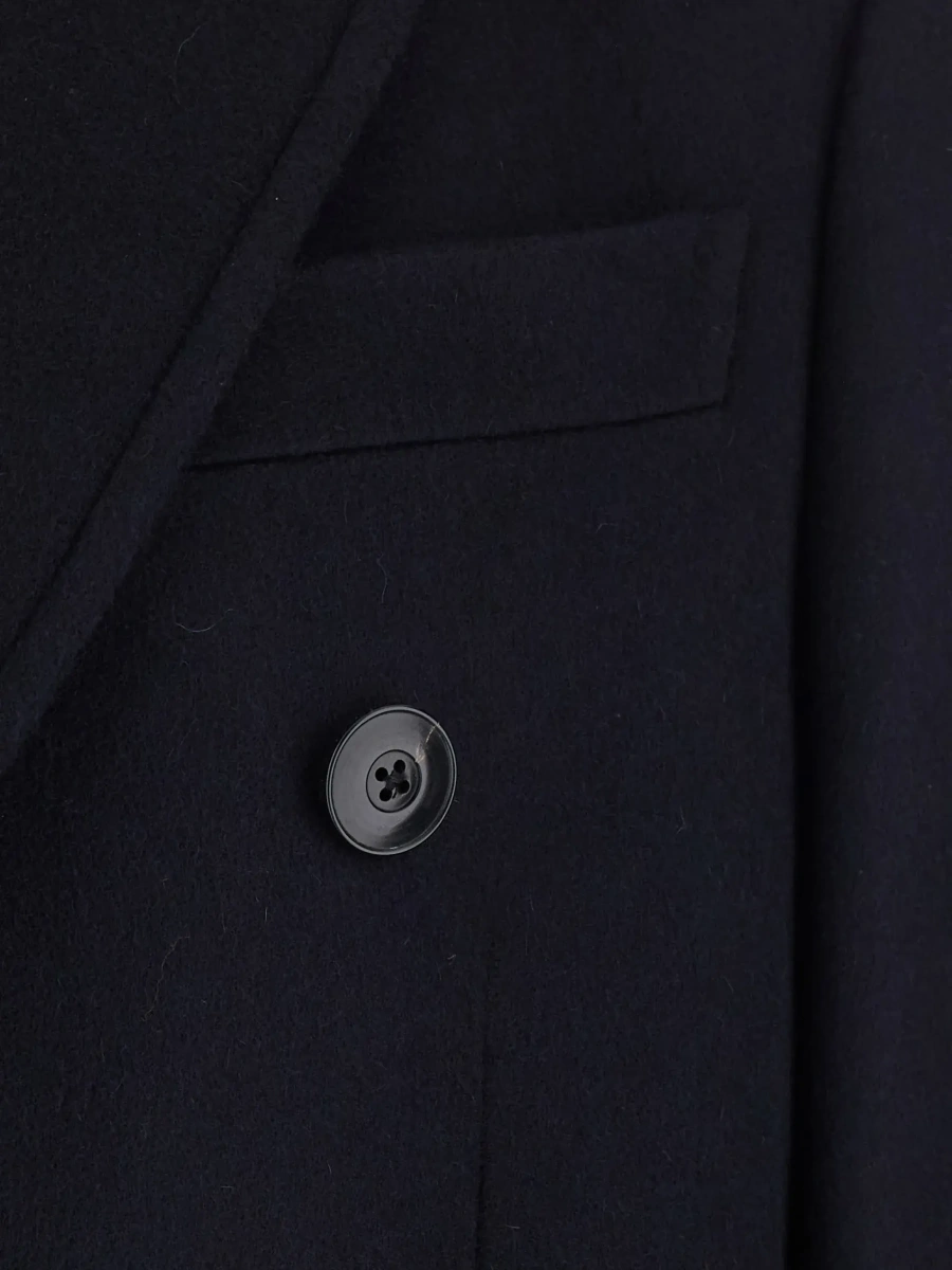 Palton Emporio Armani albastru din lana si casmir - Img 5