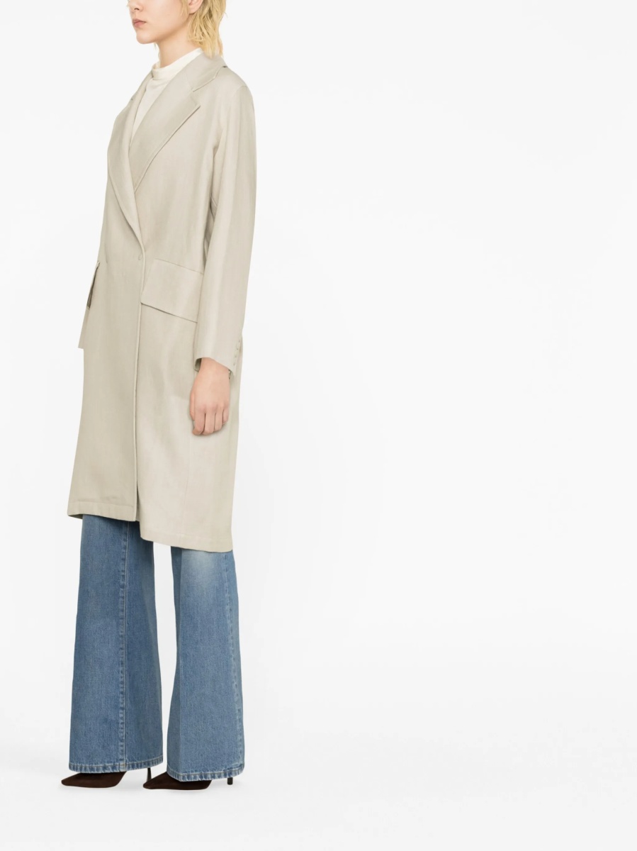 Palton Max Mara neutru din in - Img 2