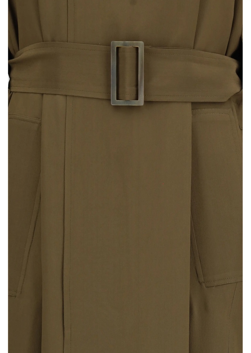 Palton Silk Trench Coat - Img 3