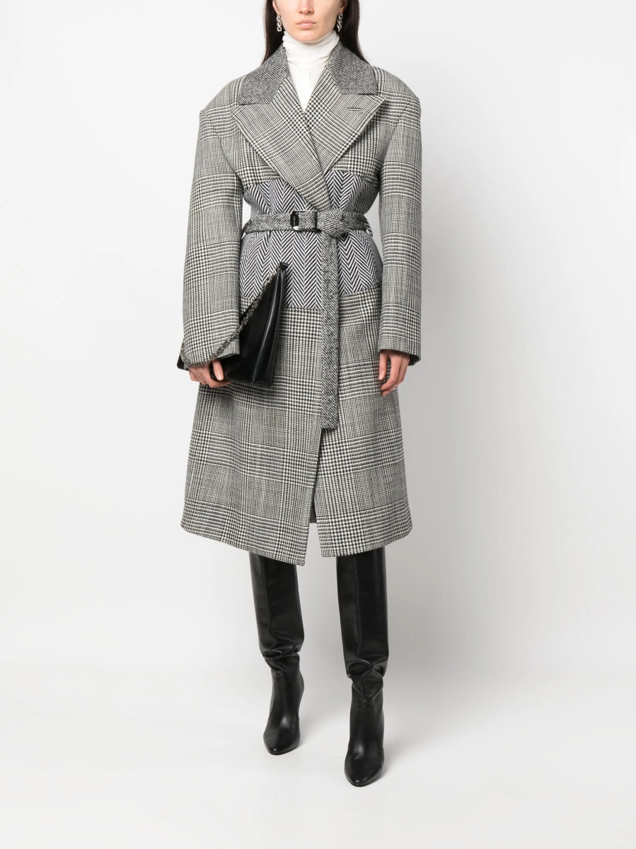 Palton Tom Ford negru din lana si poliamida - Img 2