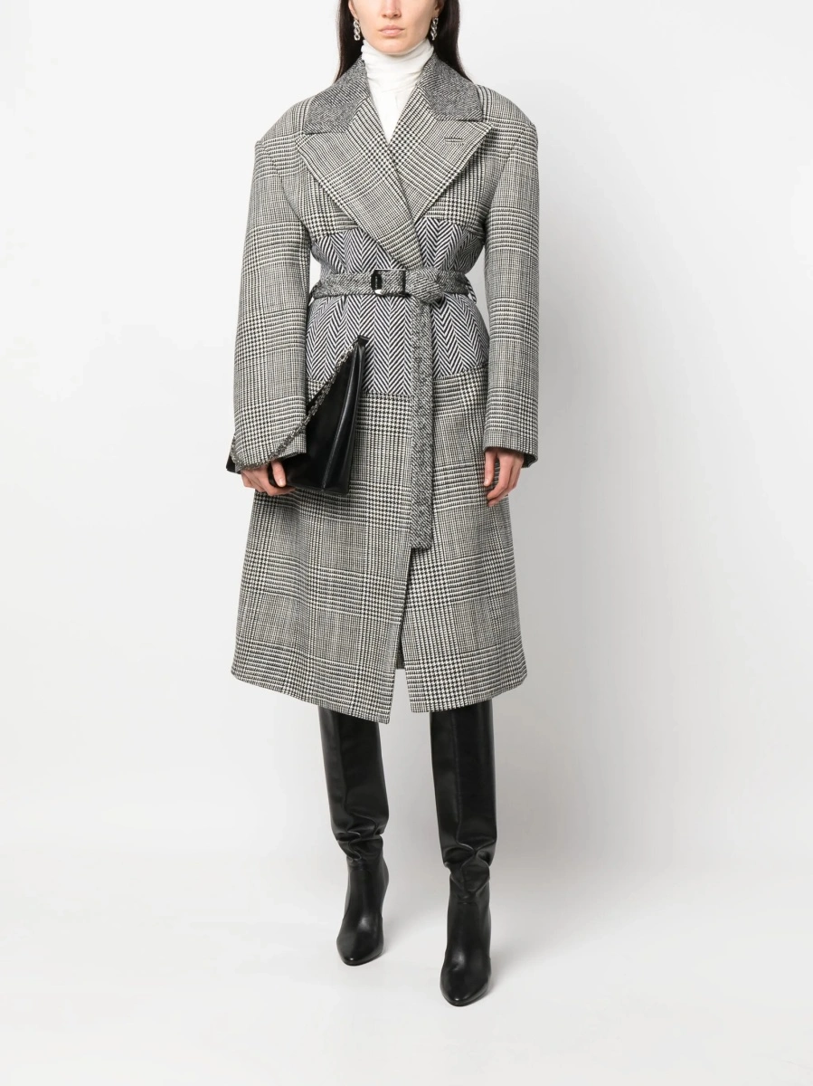 Palton Tom Ford negru din lana si poliamida - Img 2
