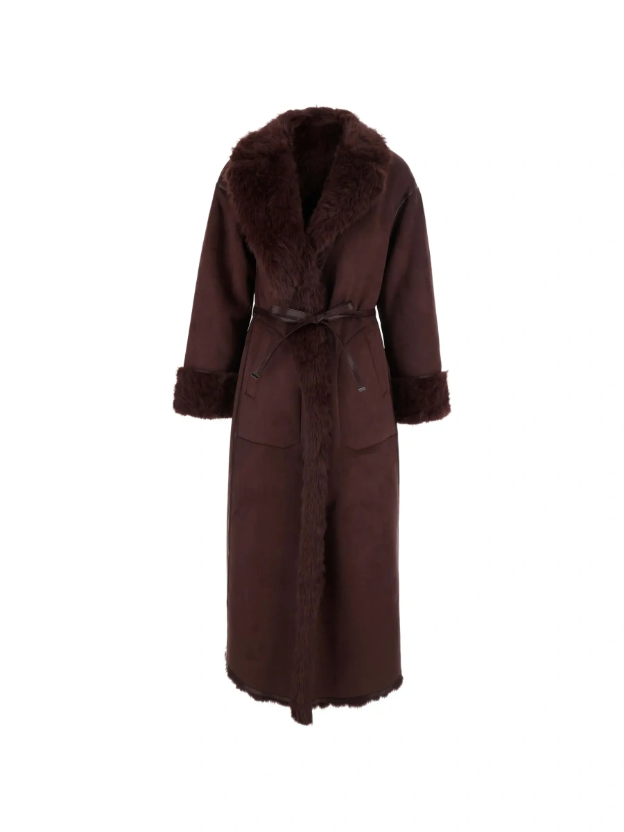 Palton URBANCODE mov din blana artificiala - Img 7