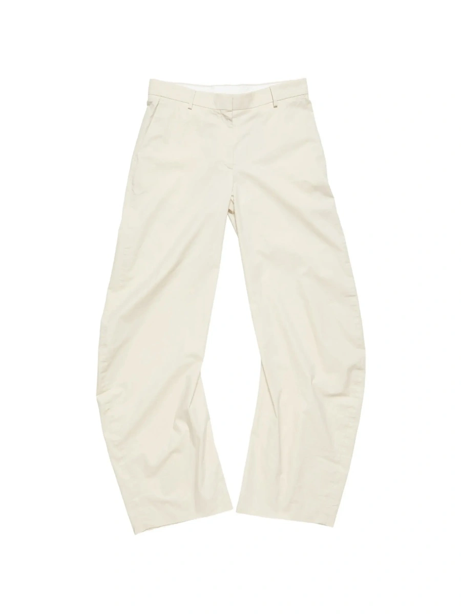 Pantaloni Acne Studios bej din bumbac - Img 8
