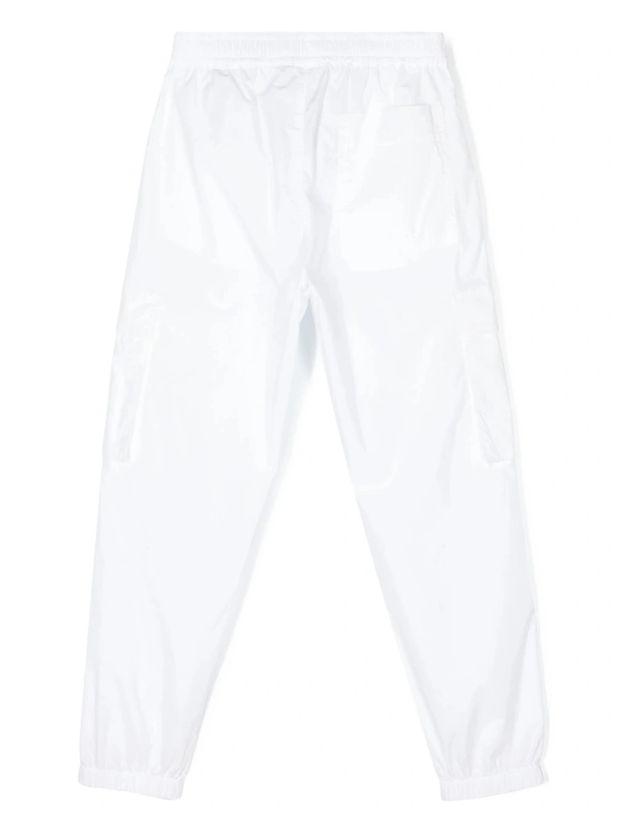 Pantaloni Aspesi albi din bumbac si elastan - Img 2