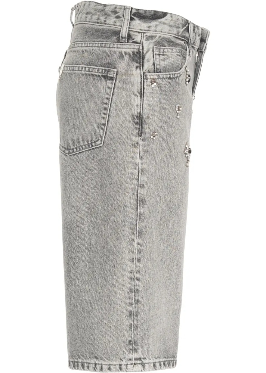 Pantaloni Bermuda shorts with rhinestones - Img 3
