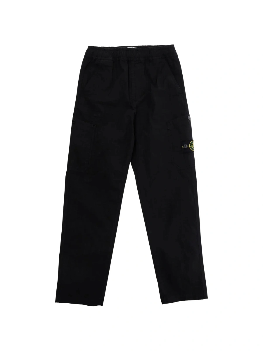 Pantaloni Black Pants L1S163100002S0063V0029 with Logo on the Back in Cotton for Men - Img 6