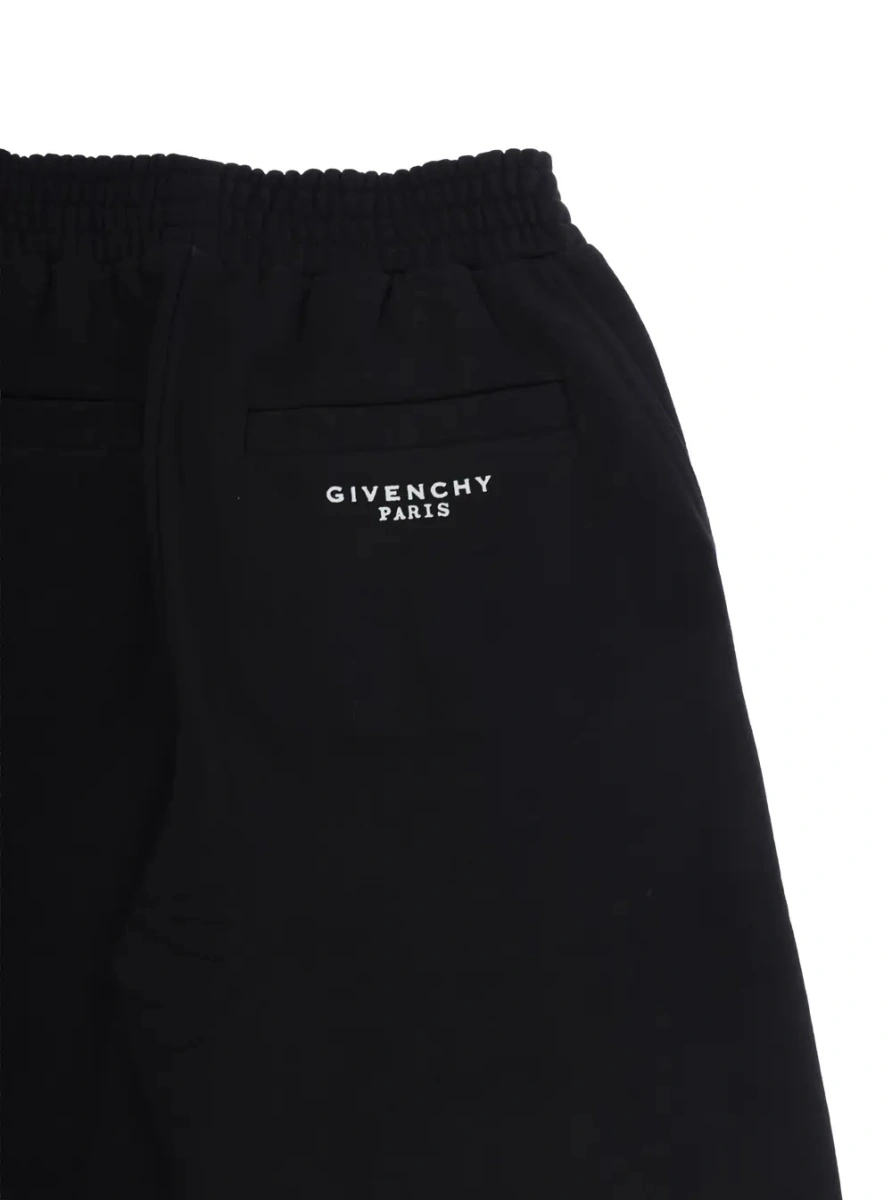 Pantaloni Black Pants with elasticated waist and logo lettering on the back in cotton Boy - Img 3