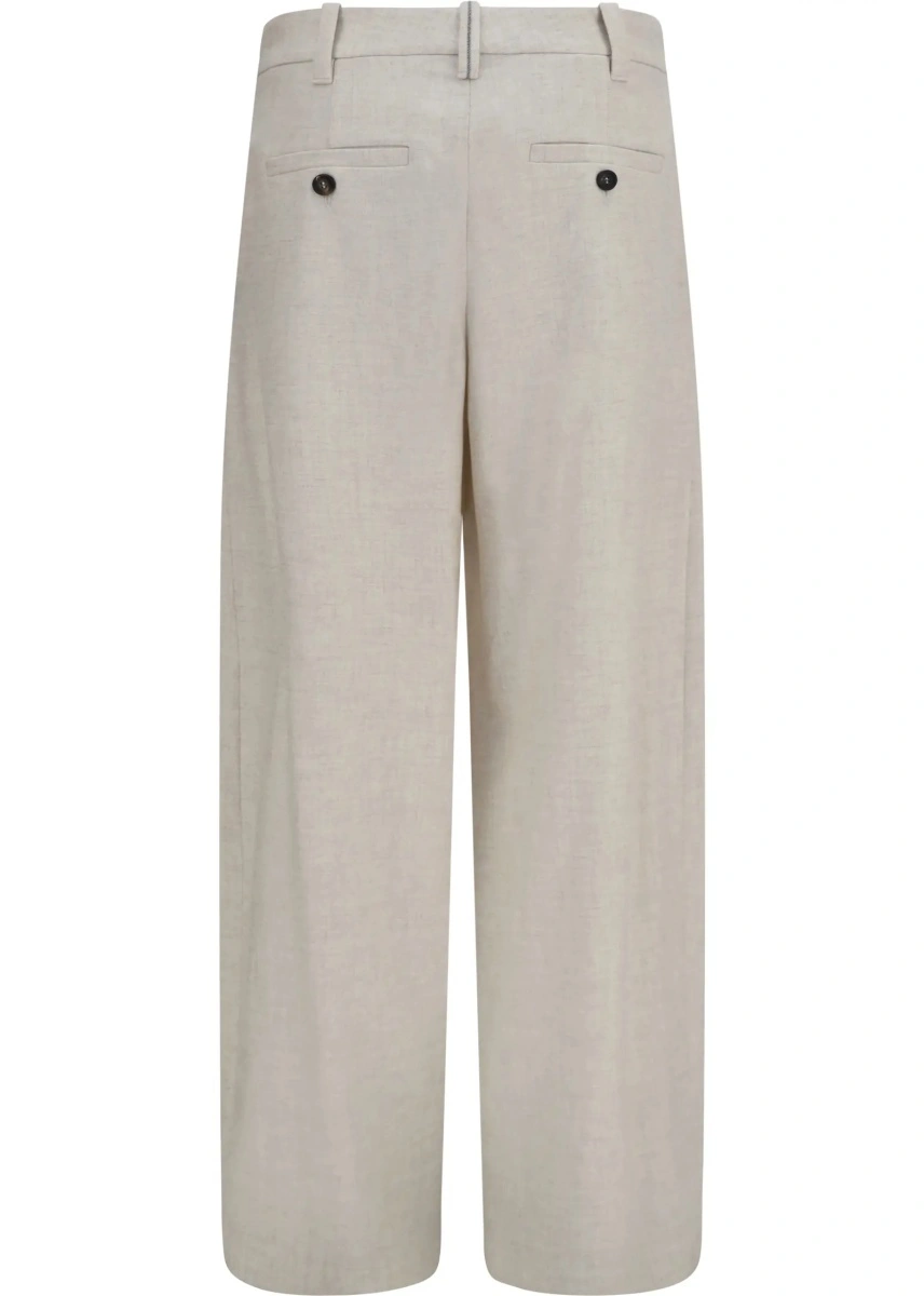 Pantaloni Brunello Cucinelli din lana si casmir - Img 2