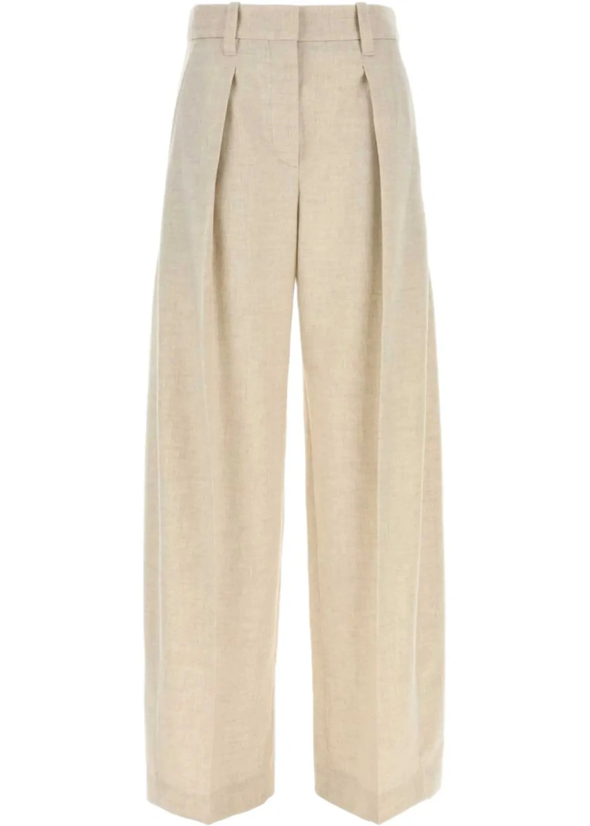 Pantaloni Brunello Cucinelli din lana si casmir - Img 5
