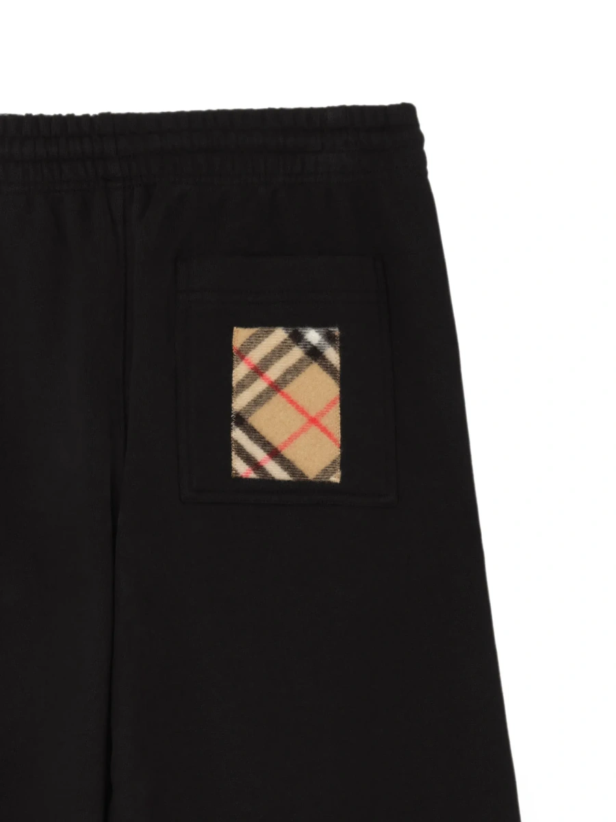 Pantaloni Burberry negri din bumbac - Img 7
