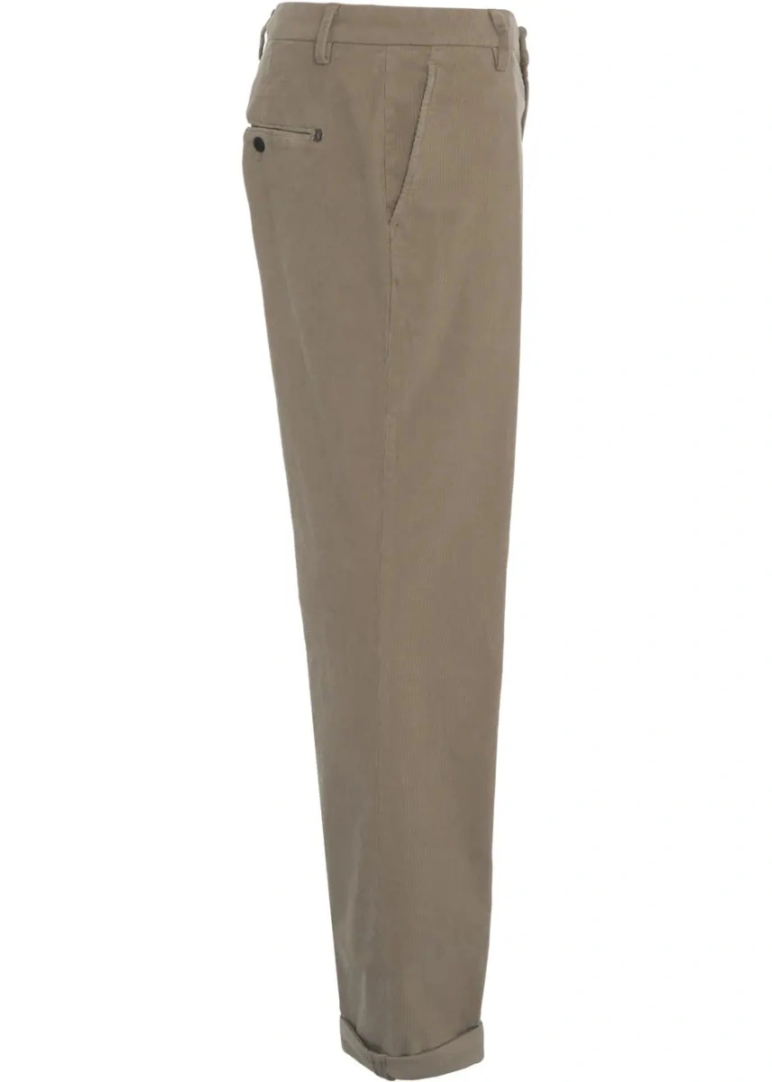 Pantaloni casual Dondup din bumbac - Img 3