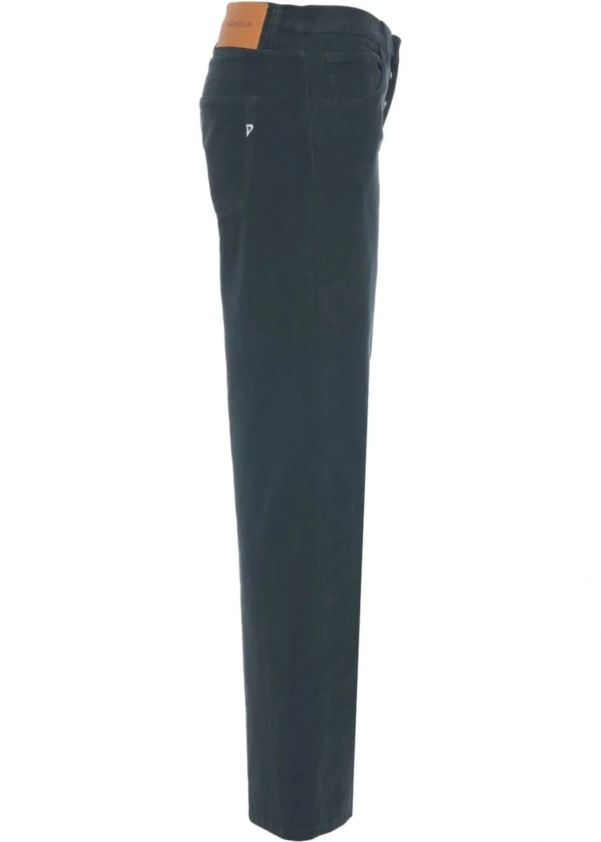 Pantaloni casual Dondup verzi din denim - Img 3