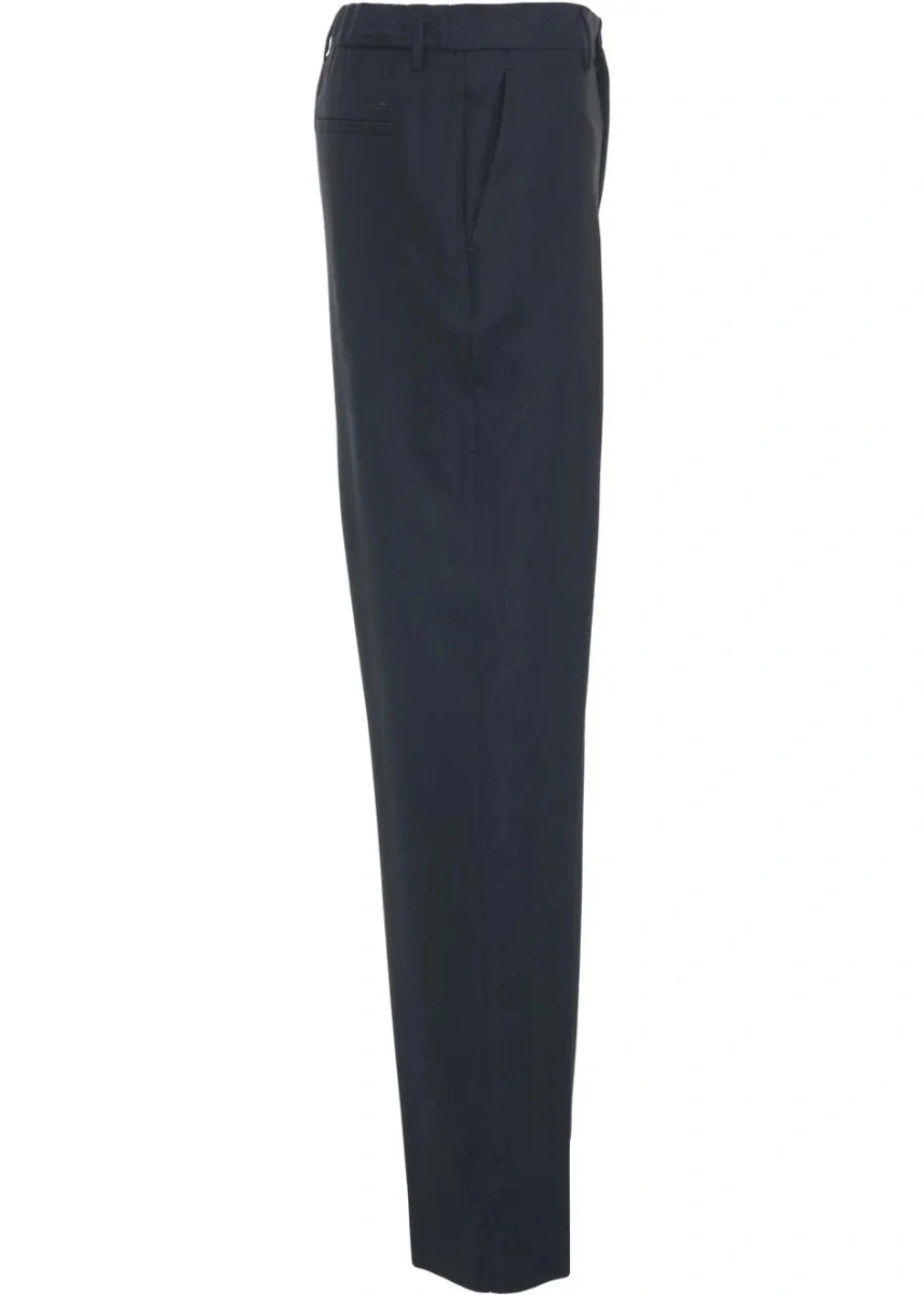 Pantaloni casual ETRO albastri din lana - Img 3