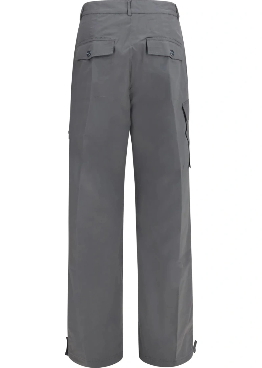 Pantaloni casual Ganni multicolor din bumbac - Img 2