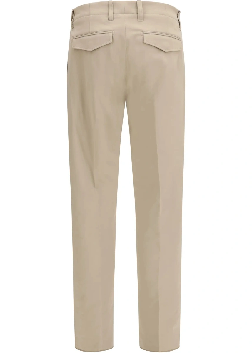 Pantaloni casual Lardini multicolor din bumbac - Img 2