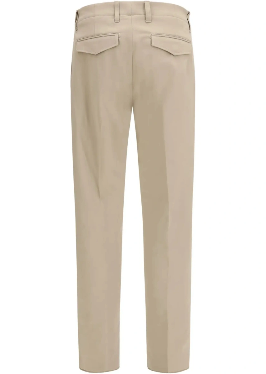 Pantaloni casual Lardini multicolor din bumbac - Img 4