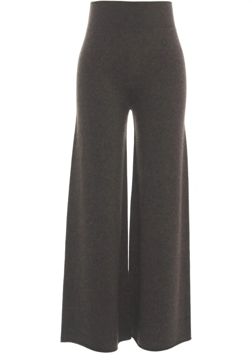 Pantaloni casual MVM maro din casmir - Img 2