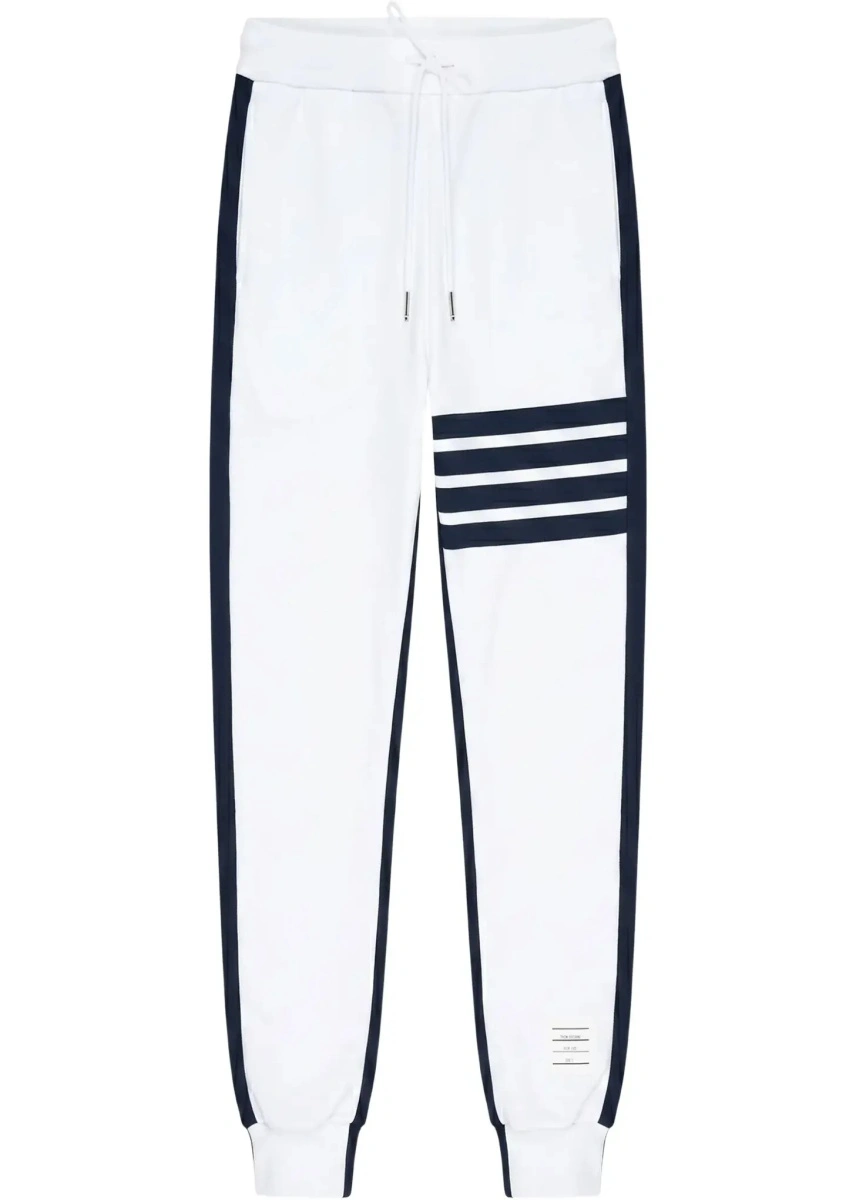 Pantaloni casual Thom Browne albi - Img 5