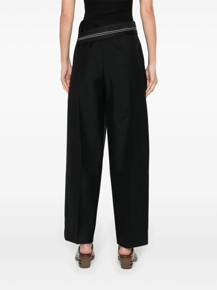 Pantaloni conici Fendi negri - Img 4