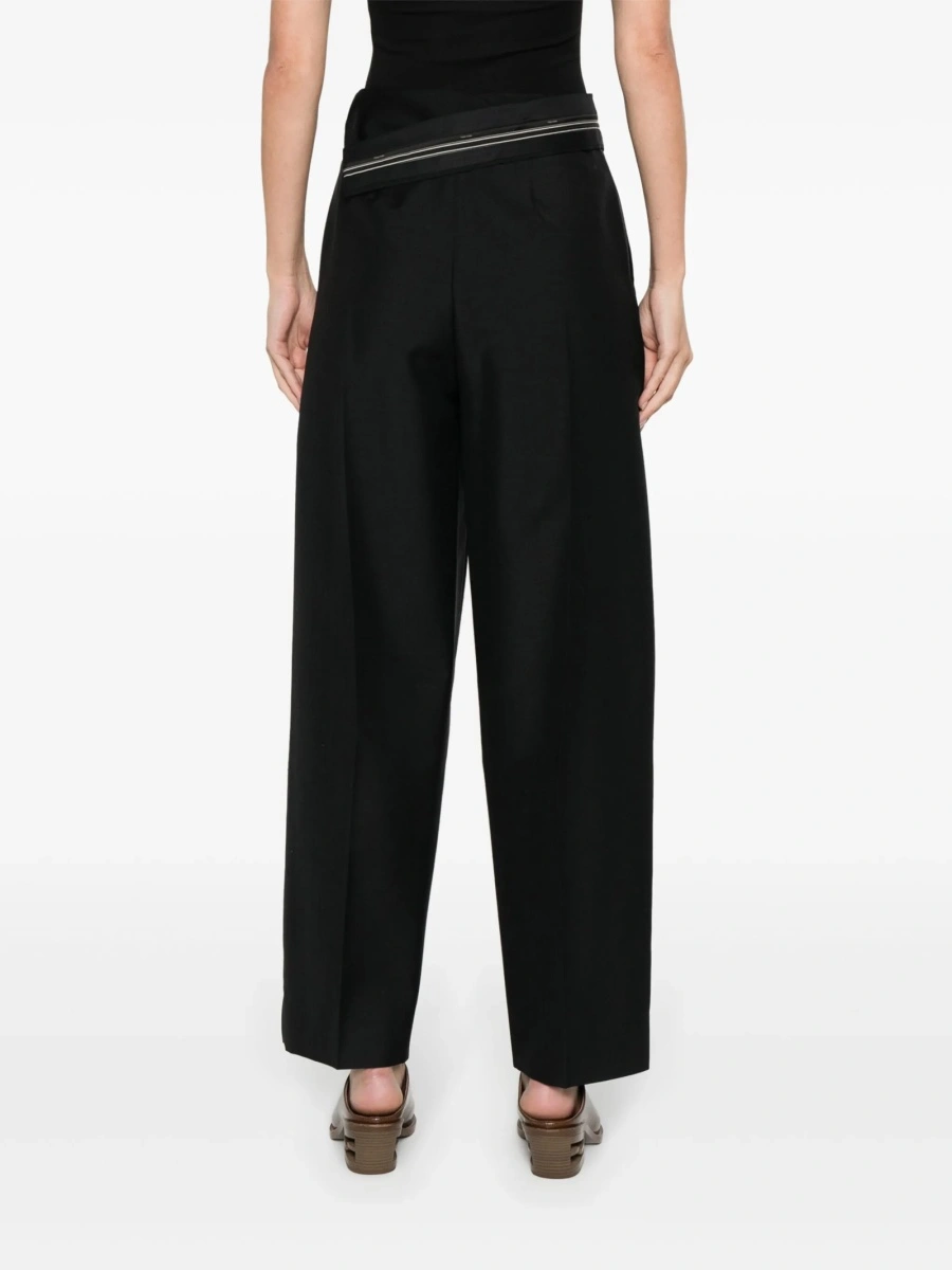 Pantaloni conici Fendi negri - Img 4