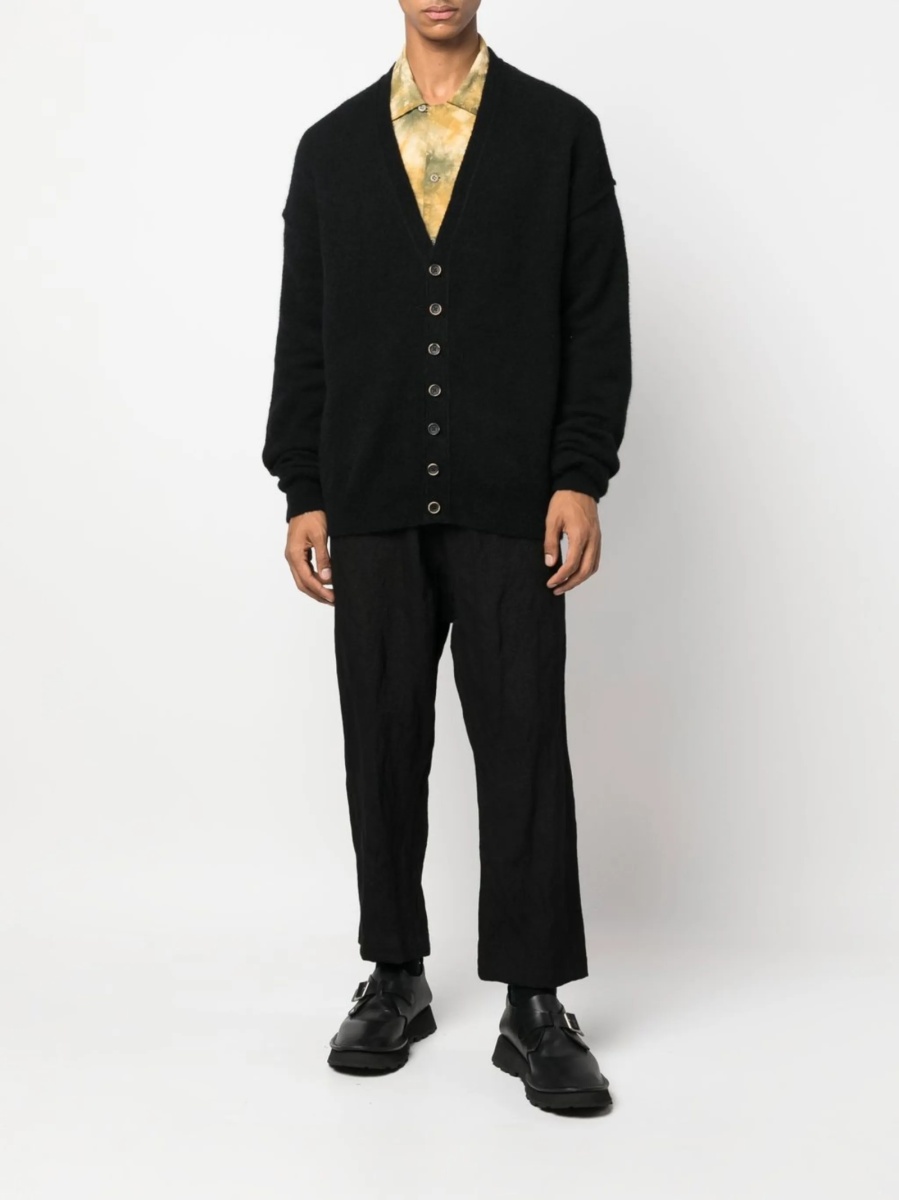 Pantaloni conici UMA WANG negri - Img 2