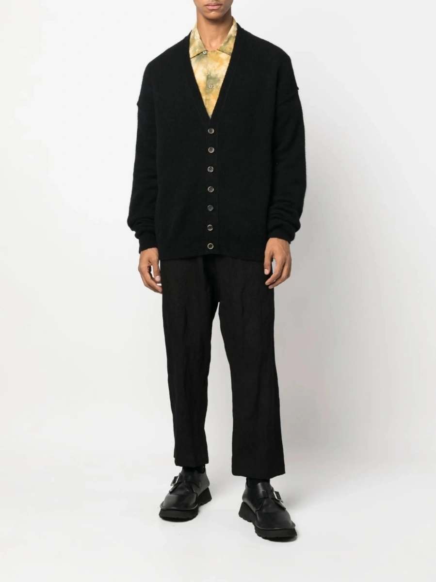 Pantaloni conici UMA WANG negri - Img 2