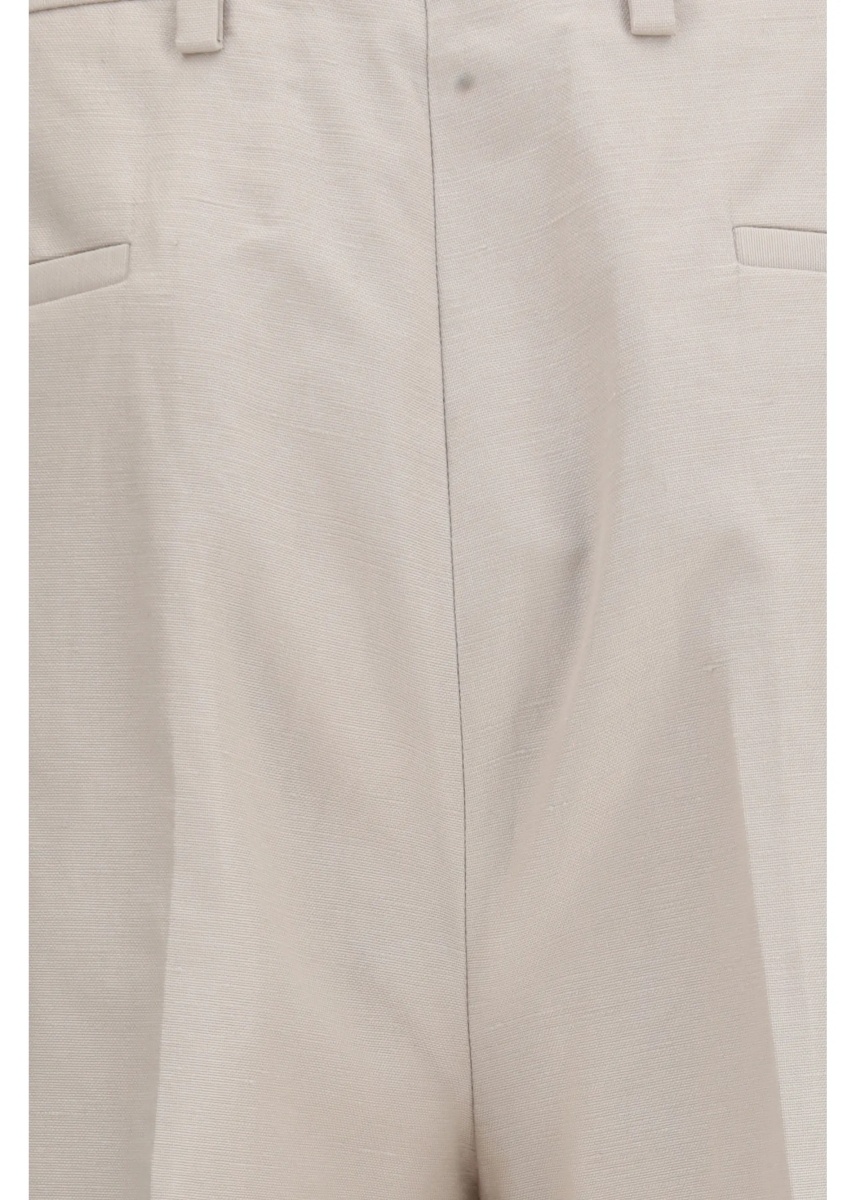 Pantaloni Cotton and linen tailored Pants - Img 3
