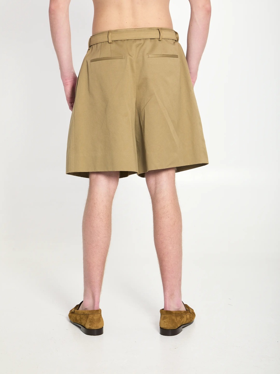 Pantaloni Cotton Drill Shorts With Belt - Img 4