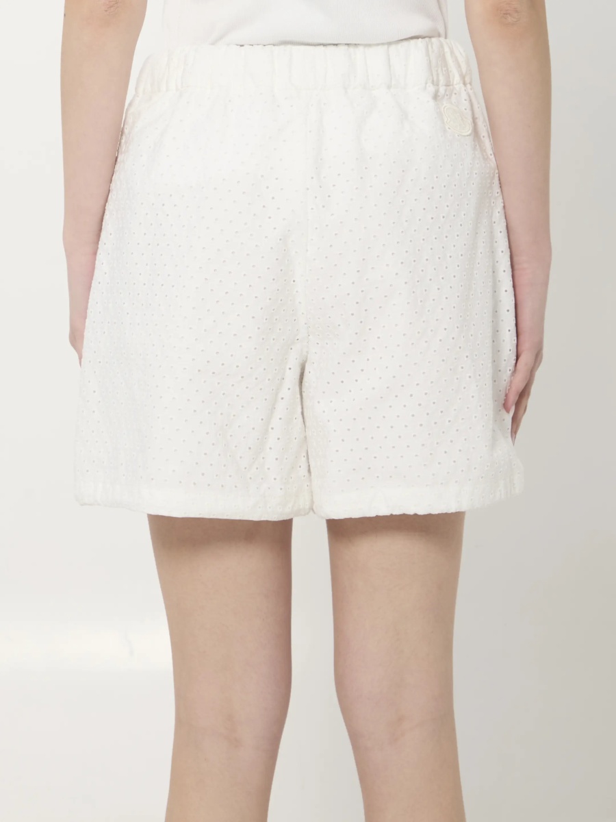 Pantaloni Cotton Poplin And San Gallo Shorts - Img 4