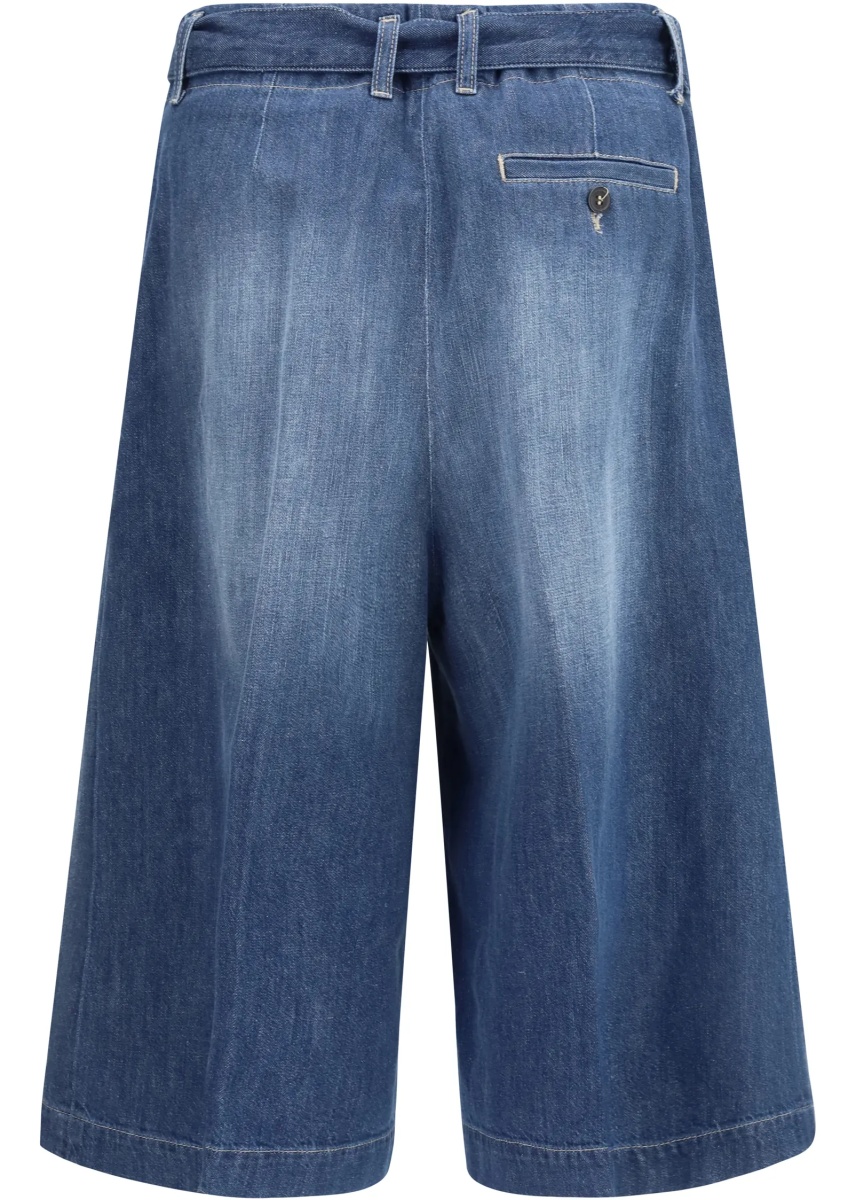 Pantaloni Cotton Shorts with a belt - Img 2