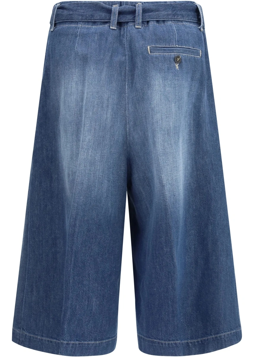 Pantaloni Cotton Shorts with a belt - Img 2