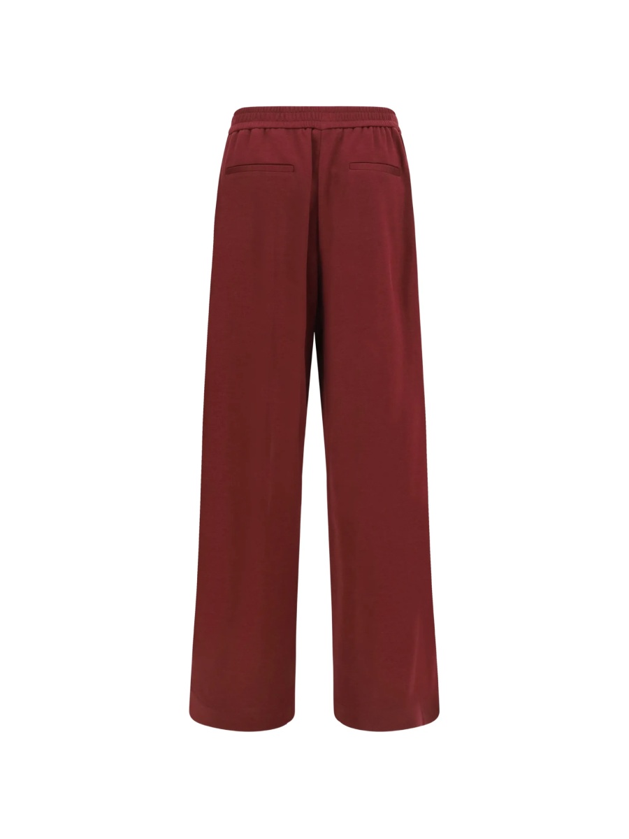Pantaloni de trening Brunello Cucinelli rosii din bumbac si poliamida - Img 2