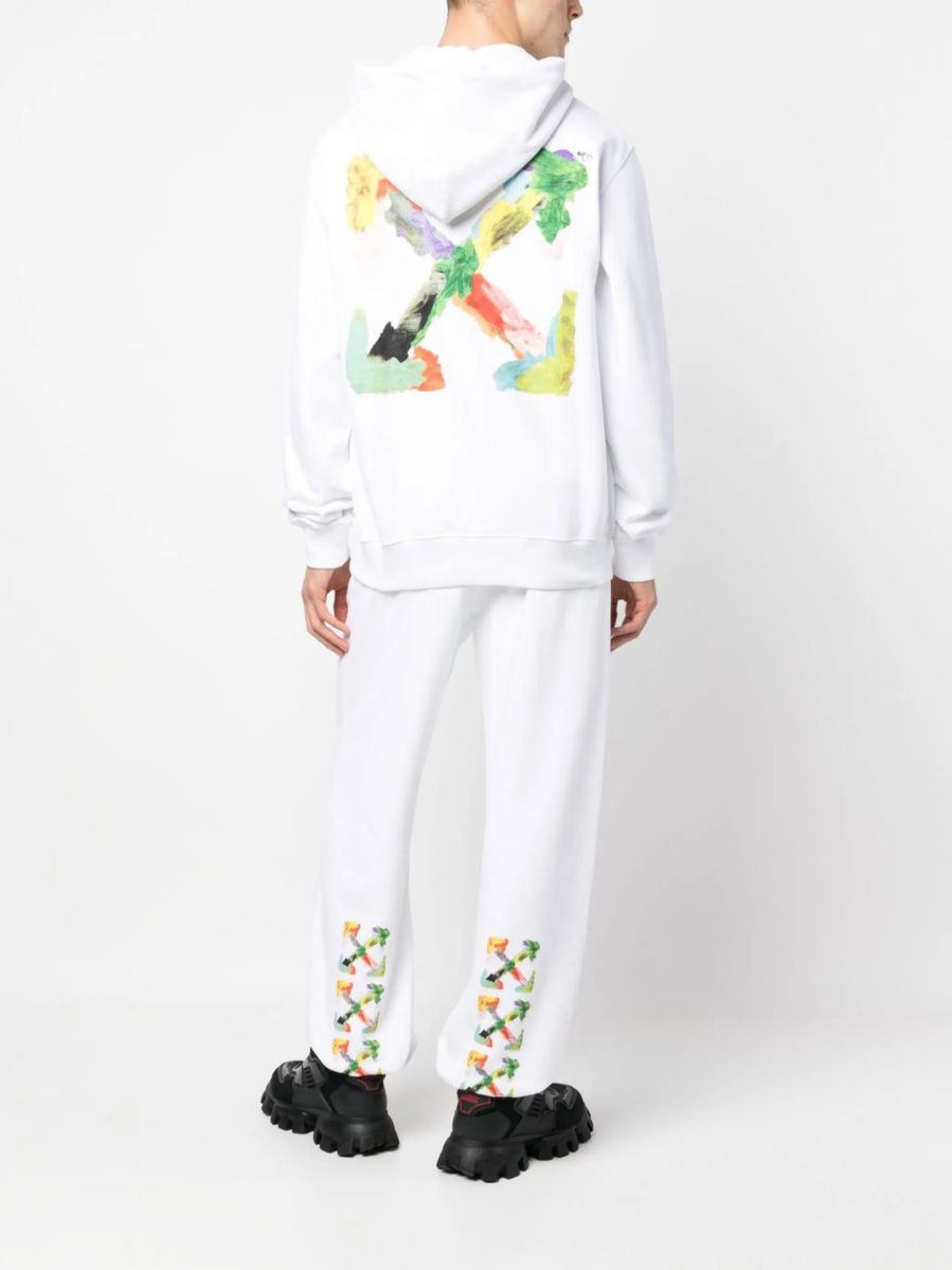 Pantaloni de trening Off-White albi - Img 2
