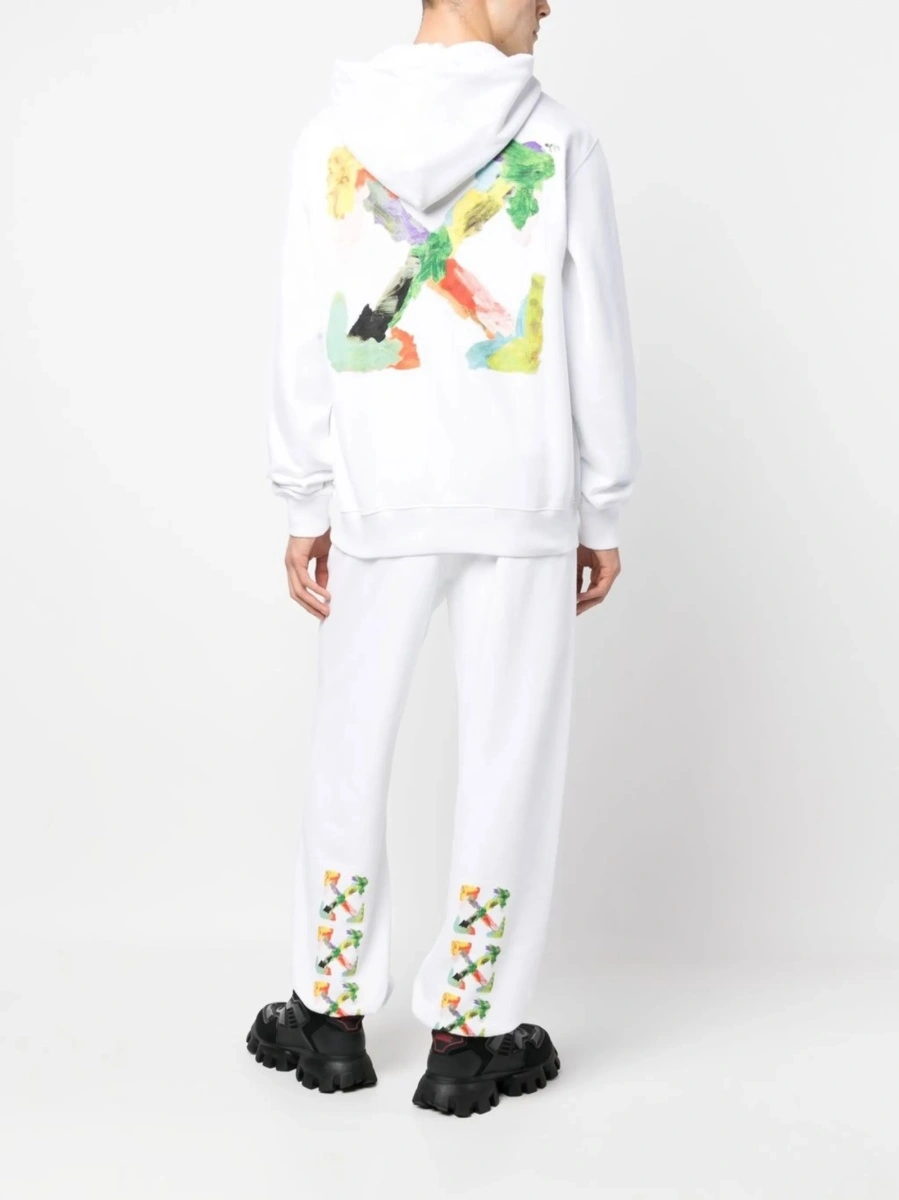 Pantaloni de trening Off-White albi - Img 2