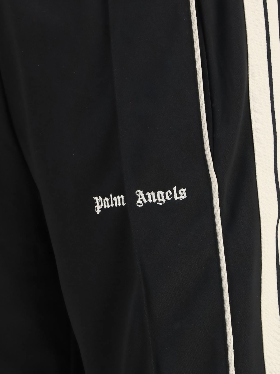 Pantaloni de trening Palm Angels track negri din polyester - Img 3