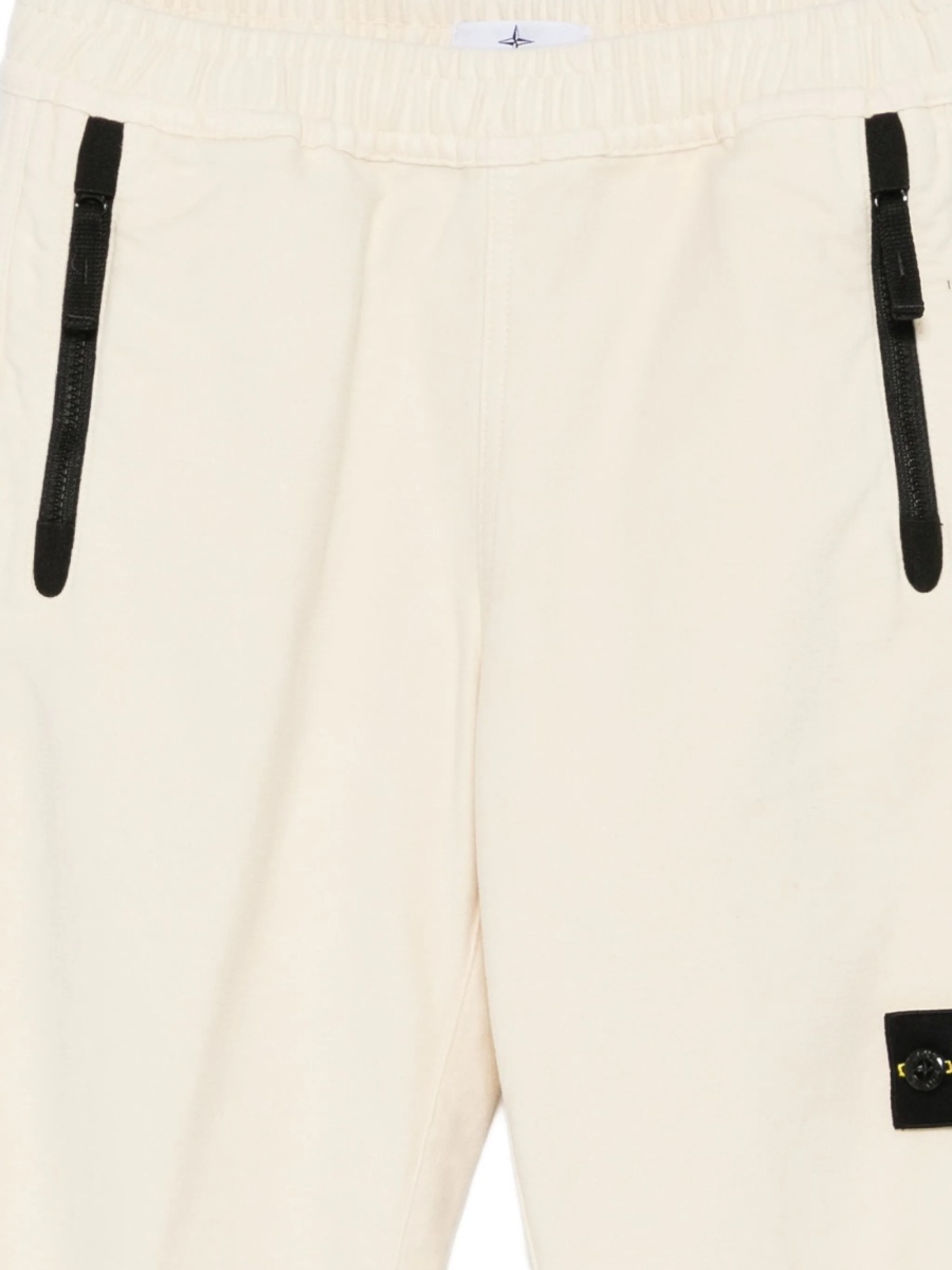 Pantaloni de trening Stone Island albi - Img 3