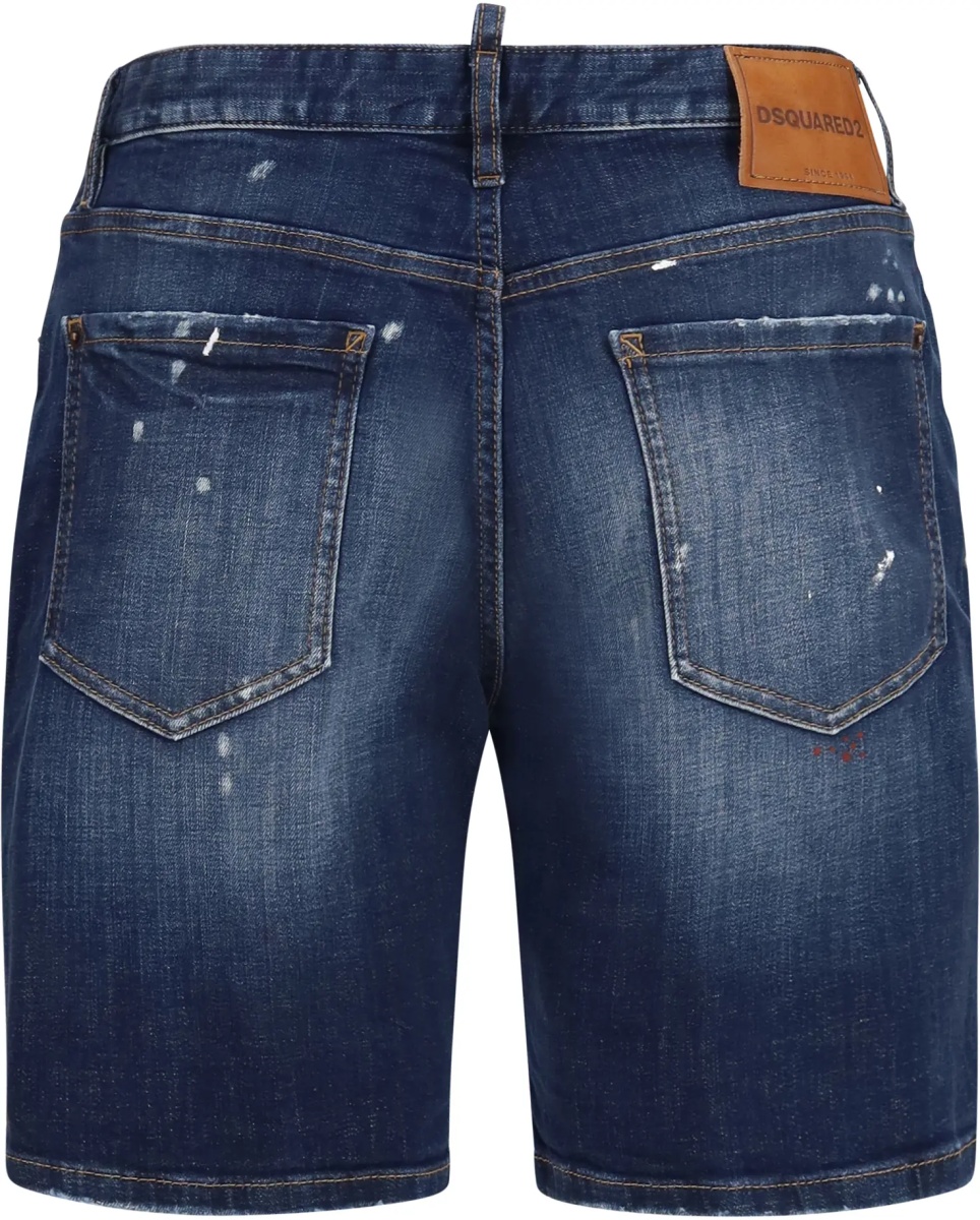 Pantaloni Distressed Denim Shorts - Img 2