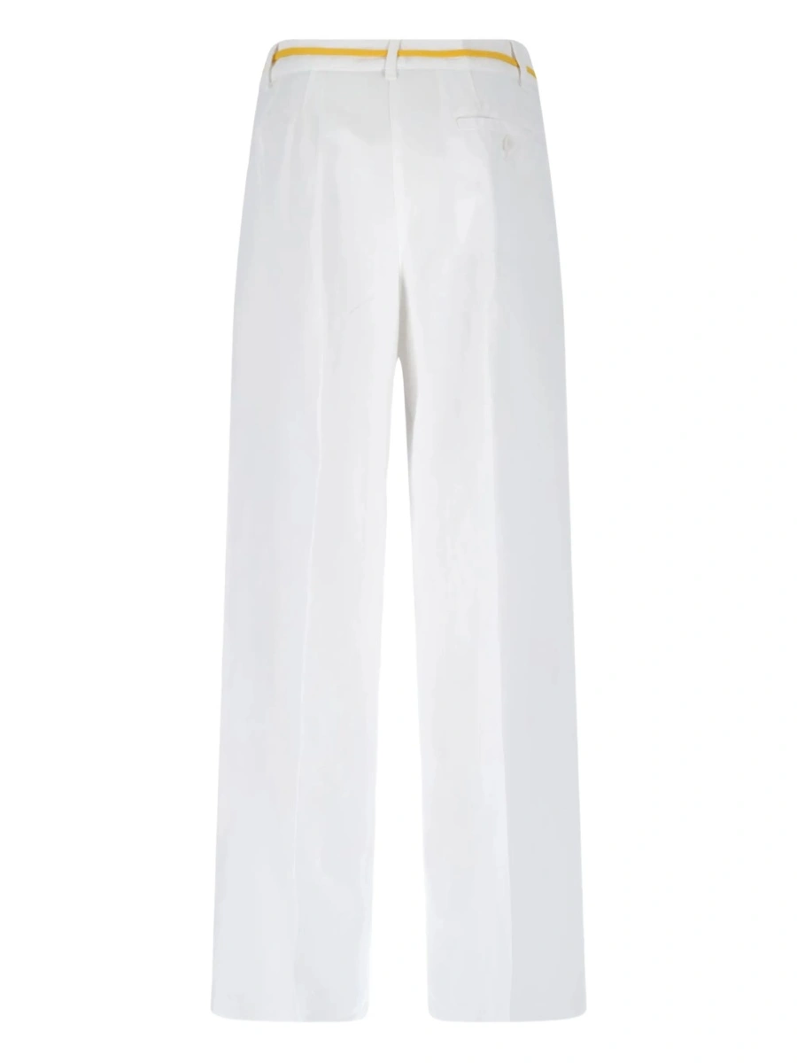 Pantaloni drepti Aspesi albi - Img 2