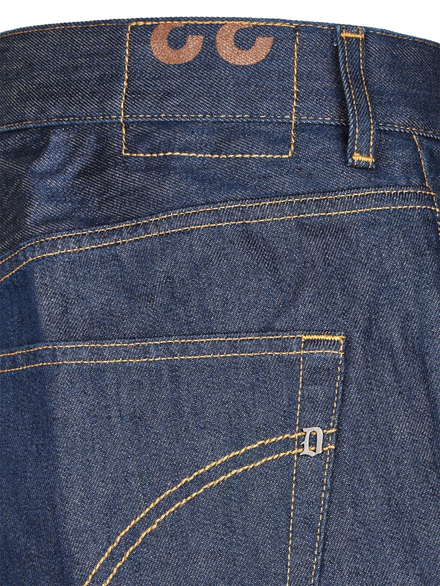 Pantaloni drepti Dondup albastri - Img 3