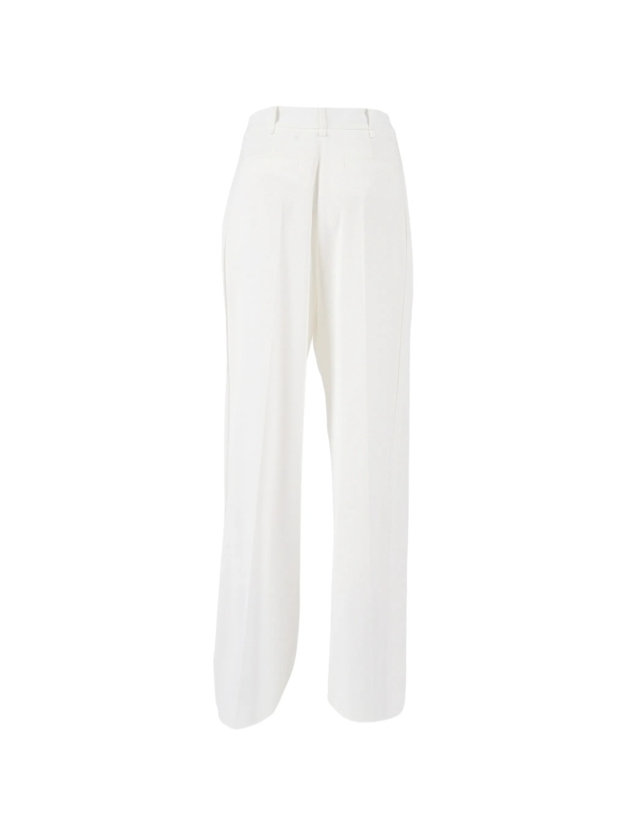 Pantaloni drepti Elisabetta Franchi albi - Img 2