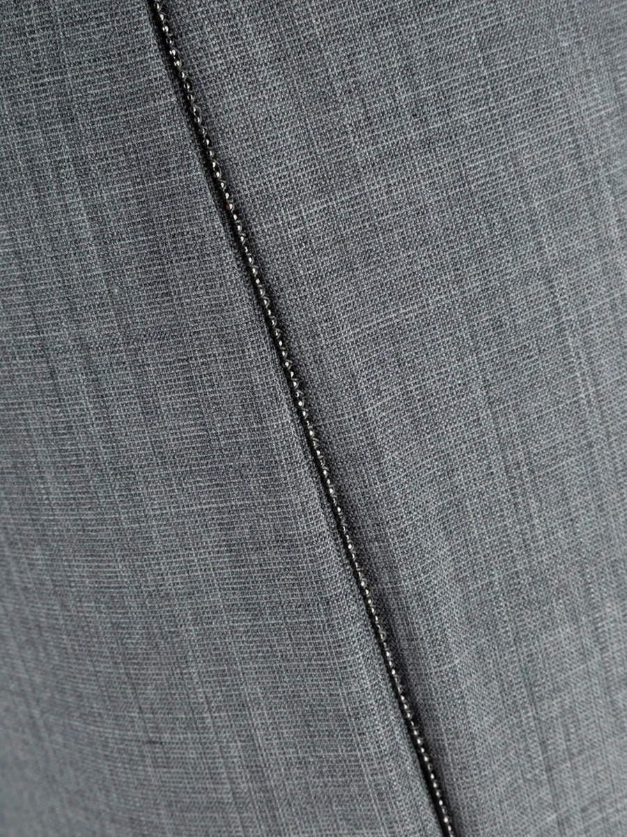 Pantaloni drepti Fabiana Filippi gri din poliamida si spandex/elastan - Img 3