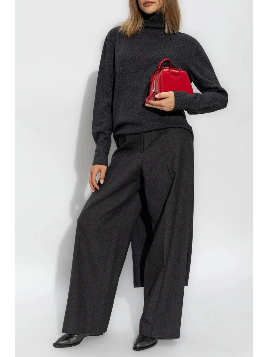 Pantaloni drepti Givenchy gri - Img 2