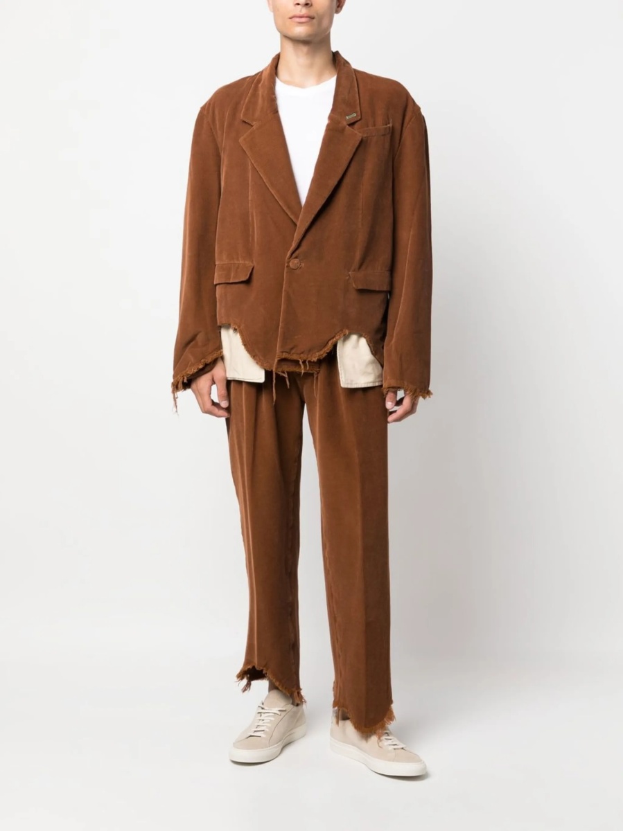 Pantaloni drepti Incotex maro - Img 2