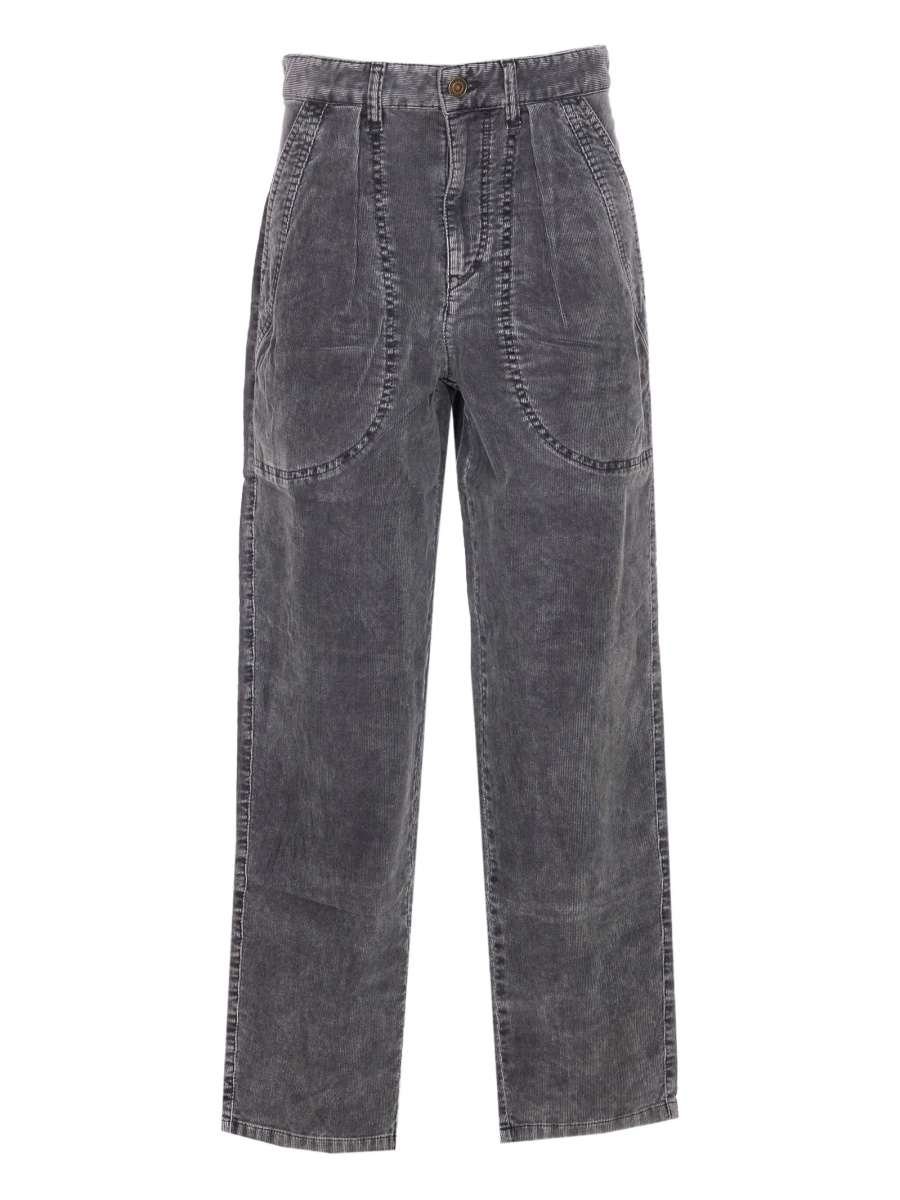 Pantaloni drepti ISABEL MARANT ETOILE negri - Img 2