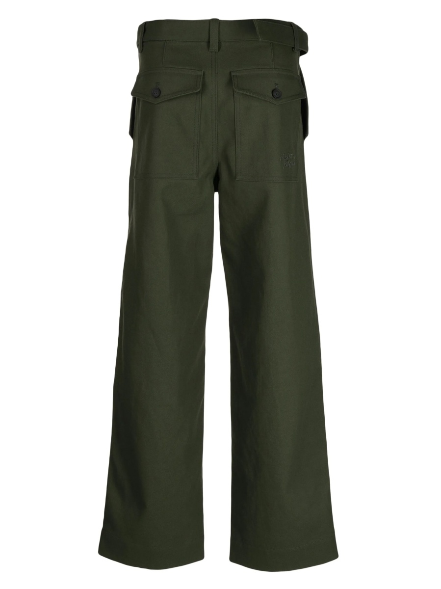 Pantaloni drepti MAISON KITSUNÉ verzi - Img 2