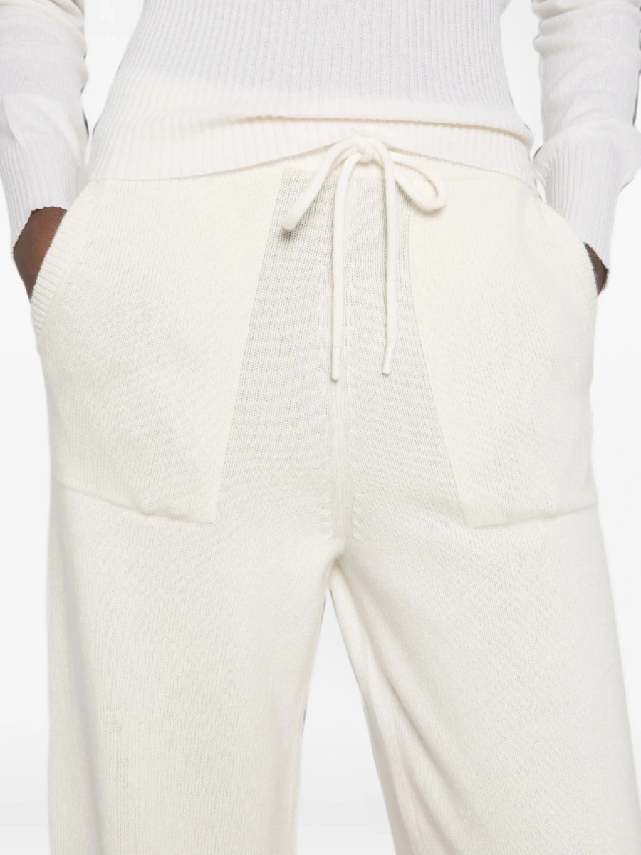 Pantaloni drepti Max Mara albi - Img 5