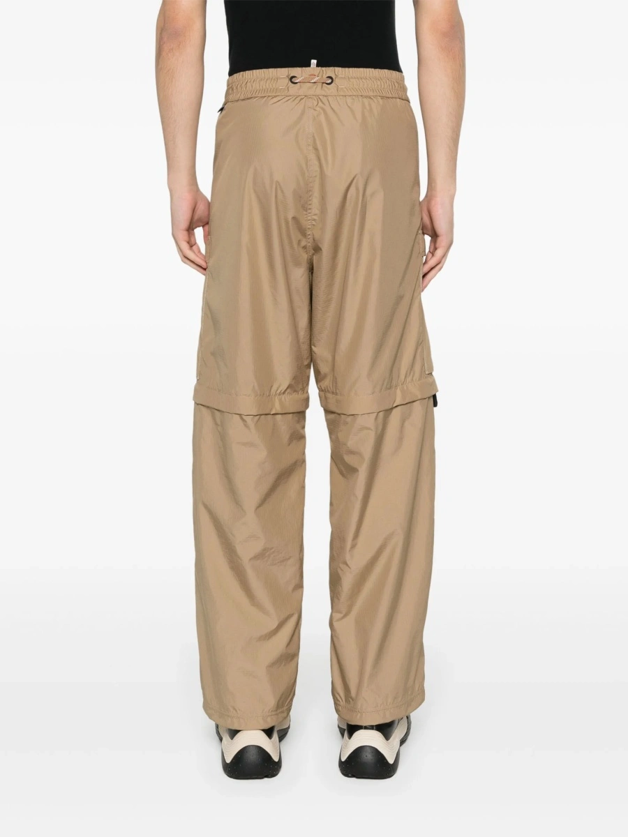 Pantaloni drepti Moncler Grenoble neutri din polyester - Img 4
