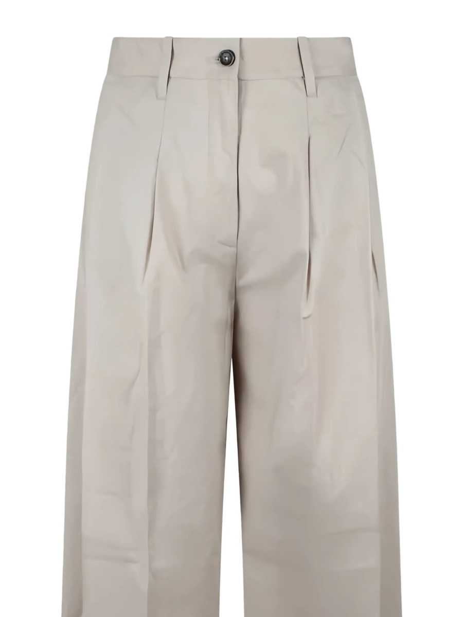 Pantaloni drepti NINE:INTHE:MORNING neutri - Img 2